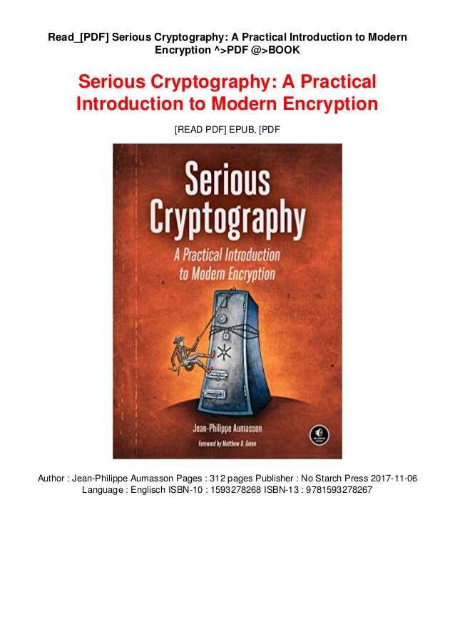 Practical cryptography book pdf